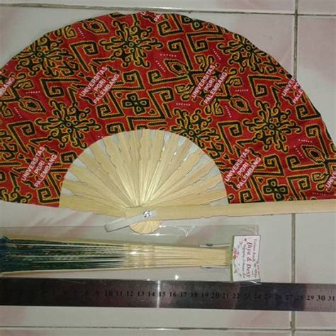 Jual Kipas Batik Besar Souvenir Pernikahan Kartu Ucapan Kota