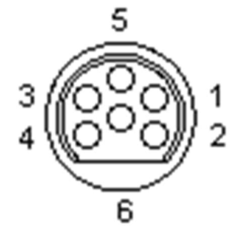 6 Pin Lowrance Round Proprietary Connector Pinouts Ru
