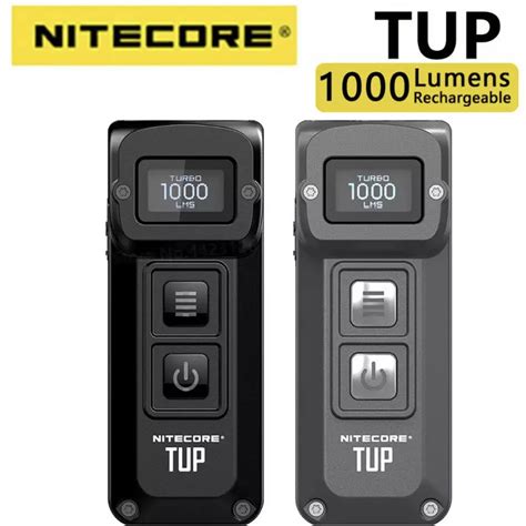 พรอมสง Nitecore TUP 1000 Lumens CREE XP L HD V6 LED พวงกญแจสาย USB