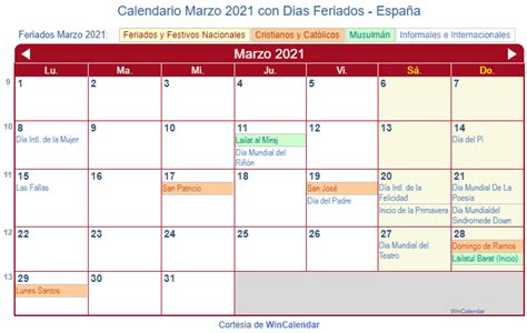 Calendario Laboral 2021 Dias Festivos Y Puentes En Marzo En Tu Themelower