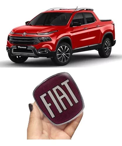 Aplique Fiat Vermelho Para Emblema Da Grade Dianteira Toro Mercadolivre