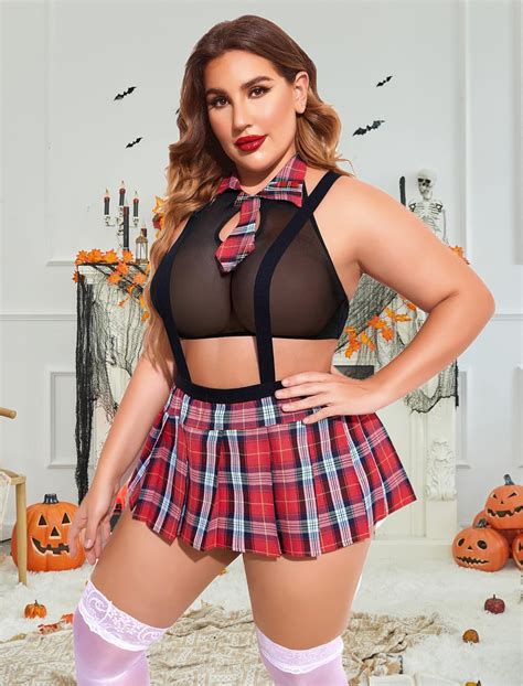 Avidlove Plus Size Schoolgirl Lingerie For Women Sexy Lingerie