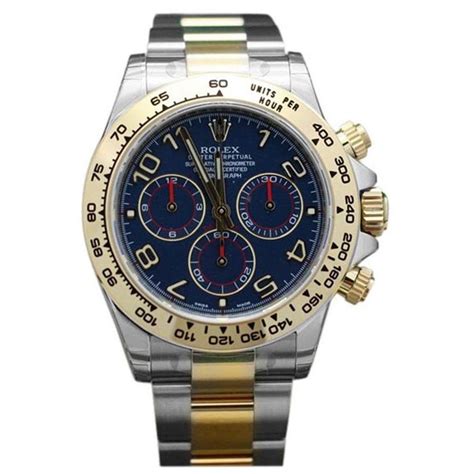 Rolex Daytona Two Tone Blue Racing Dial For Sale At 1stdibs