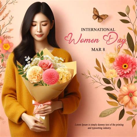 Premium Psd Psd Happy Womens Day Flyer