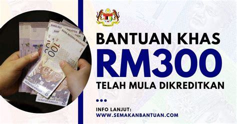 Bantuan Khas Rm Telah Mula Dikreditkan Senarai Penerima Yang Layak