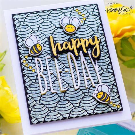 I Love Doing All Things Crafty Happy Bee Day Birthday Card Honey Bee