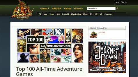 Adventure Gamers – Top 100 All-Time Adventure Games | Videospielhalbwissen