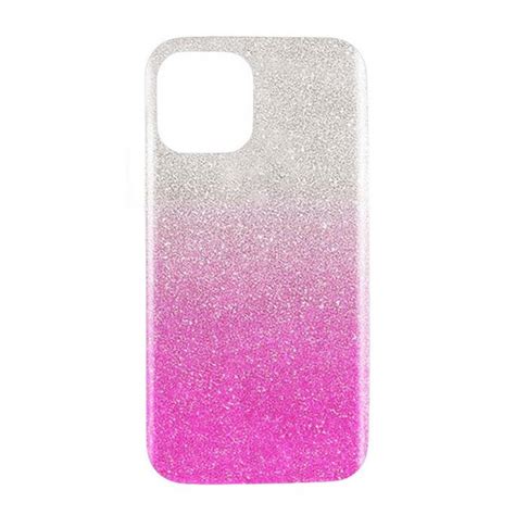 Capa Para Iphone Pro Brilhantes Alta Qualidade Degrad Silver Pink