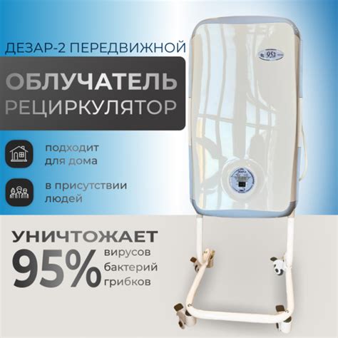 Облучатель-рециркулятор ультрафиолетовый бактерицидный Дезар-2П ...