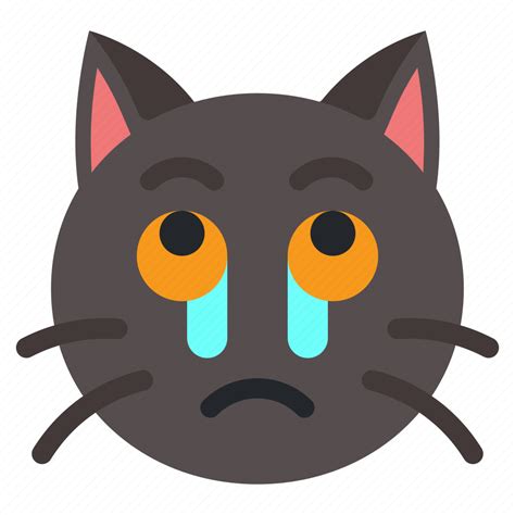 Cry Cat Animal Expression Emoji Icon Download On Iconfinder