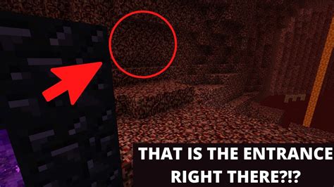 How To Make A Nether Secret Base Entrance Using Redstone For The Nether