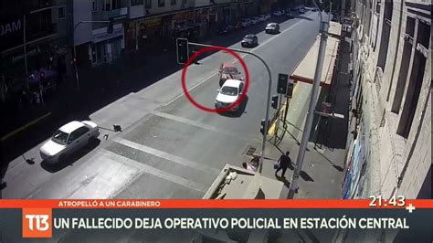 Carabinero Abate A Delincuente Que Lo Atropell En Estaci N Central