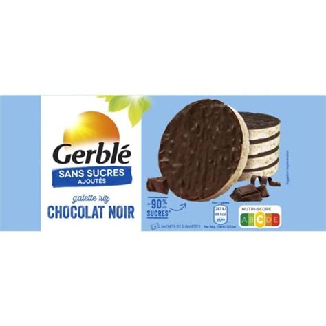 Galette Riz Chocolat Noir Sans Sucres Ajout S Gerble Le Sachet De