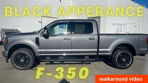 Ford F Black Appearance Package Lariat Walkaround Video