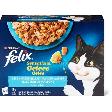 Felix Purina Häppchen in Gelée Sensations Sardine Lachs