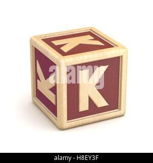 Lettre D Un Alphabet Blocks En Bois Font La Rotation Rendu D