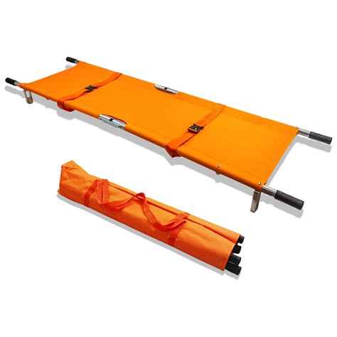 KosmoCare Foldable Stretcher Imported Stretcher For Patient Shifting