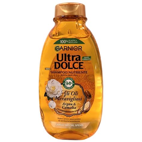 Garnier Ultra Dolce Shampoo Meraviglioso All Olio Di Argan E Di Camelia