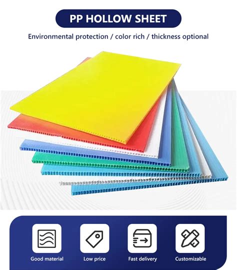 4x8 Sheet Plastic Pp Hollow Board Plastic Corrugated Sheet Boards High