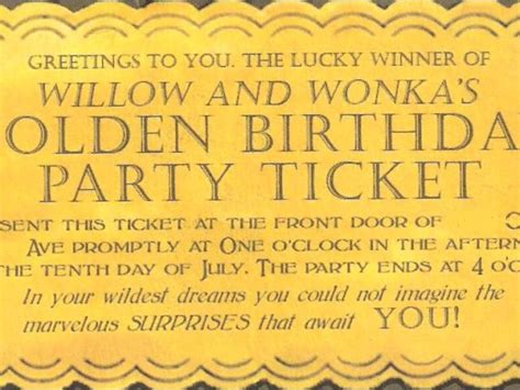 Willy Wonka Invitations Templates Willy Wonka Golden Ticket Invitation | williamson-ga.us