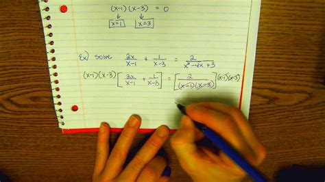 Precalculus Solving Rational Equations Youtube