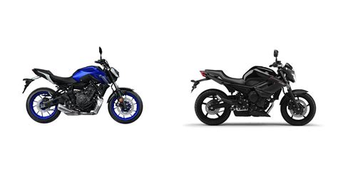 Motorrad Vergleich Yamaha MT 07 2021 Vs Yamaha XJ6 2016