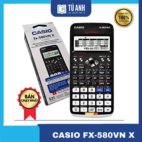 Mua Máy Tính Casio FX 580 VN X Lựa Chọn Màu Sắc Đen tại Nhà Sách Tú Anh