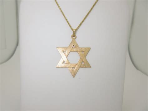 Mens Star Of David 20 Inch Necklace Womens Star Of David 20 Inch