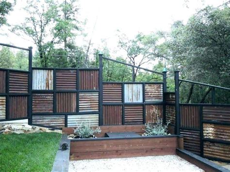 15 Most Attractive Corrugated Metal Fence Inspirations For Amazing Exterior Jimenezphoto