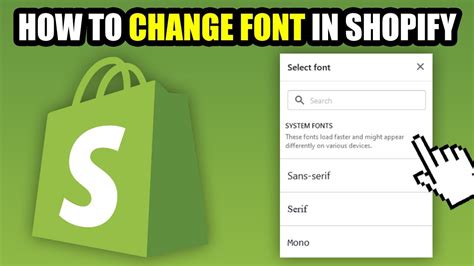 How To Change Font In Shopify Youtube