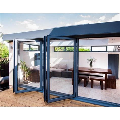 Aluminum Patio Bi Folding Door With Screen Aluminium Bi Folding Glass