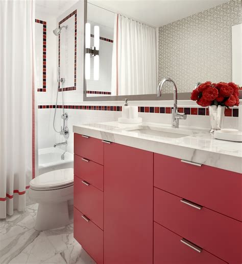 Red Bathroom Cabinets – Rispa