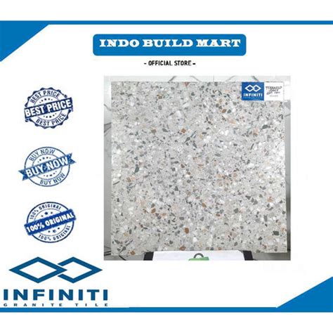 Jual Granite Infiniti Terrazzo VENICE Series 60x60 Cm Kw1 WHITE