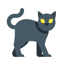 Black Cat Icon - Download in Flat Style