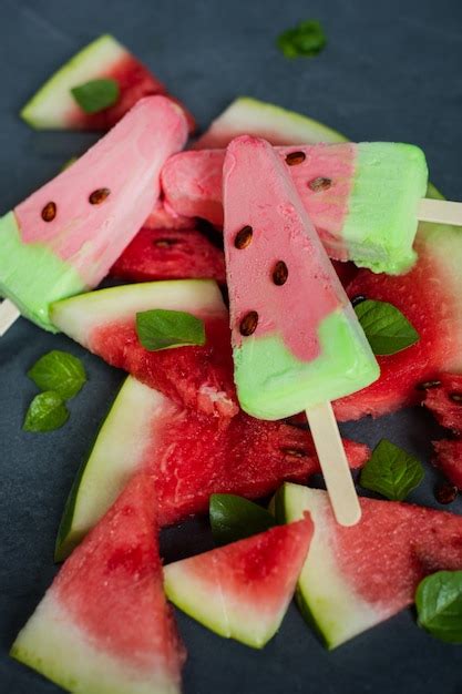 Premium Photo Watermelon Ice Cream