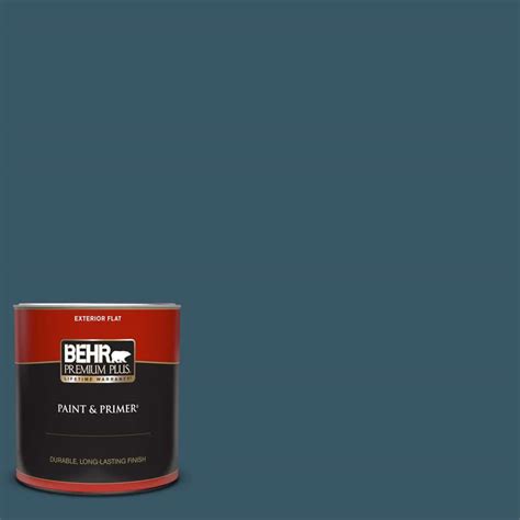 BEHR PREMIUM PLUS 1 Qt S460 7 Deep Breath Flat Exterior Paint