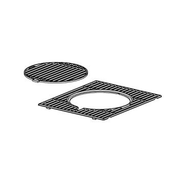 Grille De Cuisson En Fonte Emaill E Cadre Cercle Mate Pour Barbecue