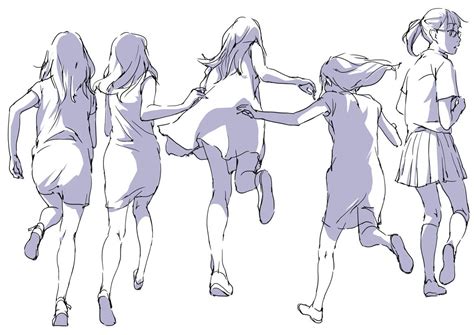 Anime Walking Pose Reference