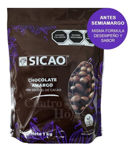 Chocolate Sicao Semiamargo Callebaut 52 Cacao 10 Kg Envío Gratis