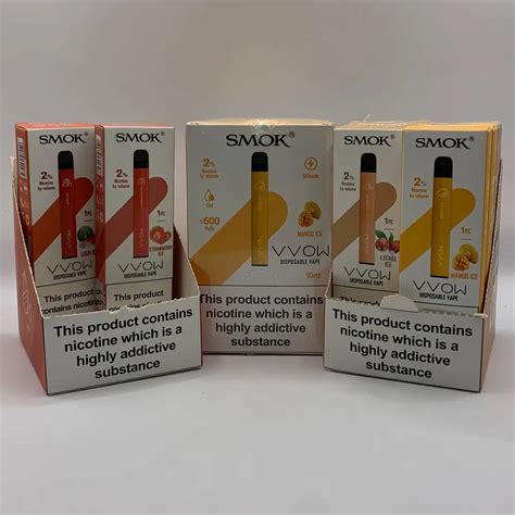 Smok VVOW 600 Puff Disposable Vape Box Of 24 Mixed