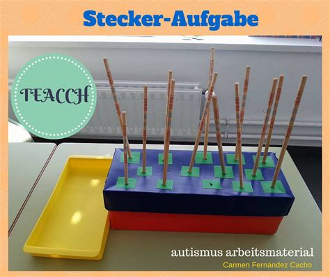 Autismus Arbeitsmaterial Teacch Stecker Aufgabe