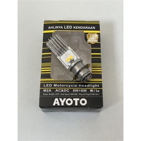 Jual Lampu Motor Ayoto Led Sisi Tipe M A Motor Bebek Dan Matik Soket