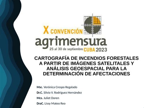 Pdf Cartograf A De Incendios Forestales A Partir De Im Genes