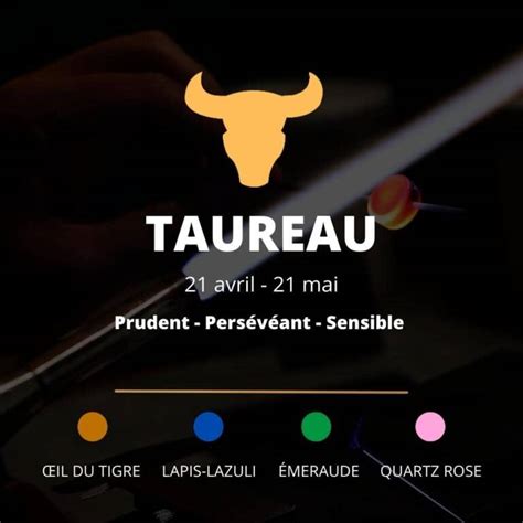 Pierre et signe astro Taureau caractère et signification