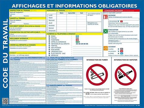 L Affichage Obligatoire En Entreprise En Le Blog Direct Signal Tique