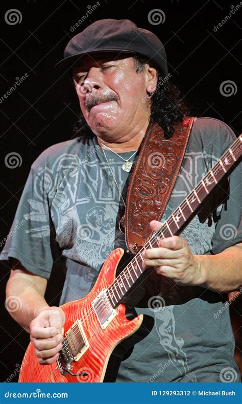 Carlos Santana Performs in Concert Editorial Photography - Image of ...