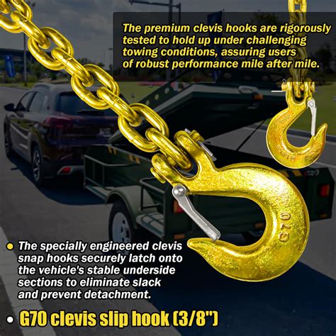 Snapklik Fithoist G Trailer Safety Chain Inch Tow Chain