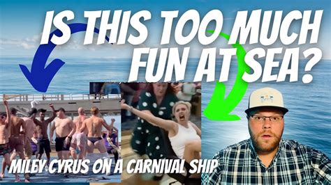 Almost Naked Dance Contest Onboard A Cruise Ship Miley Cyrus On A