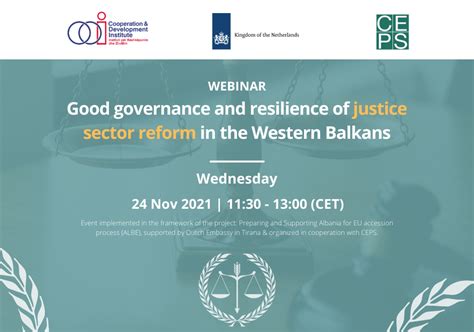 Upcoming Event Good Governance And Resilience Of Justice Sector Reform