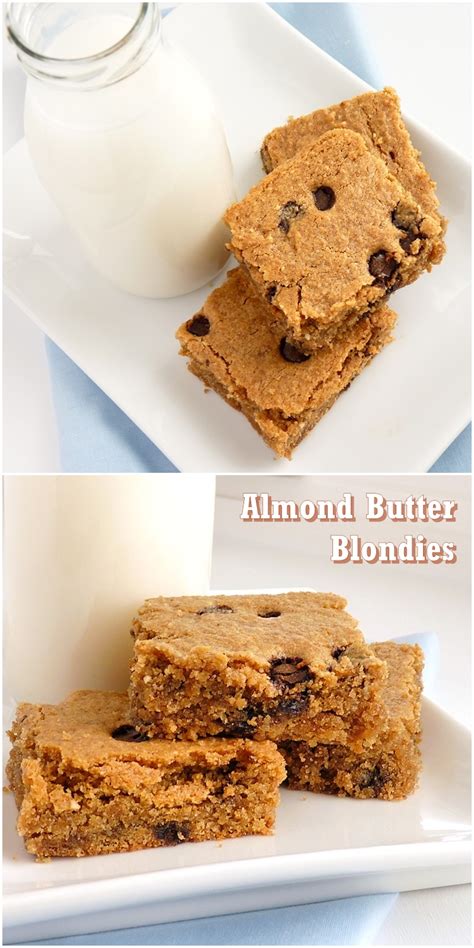 Touchdown Almond Butter Blondies Recipe Dairy Free